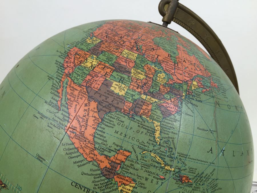 Mid-Century Replogle 12 Inch Reference Globe With Stand [Photo 3]