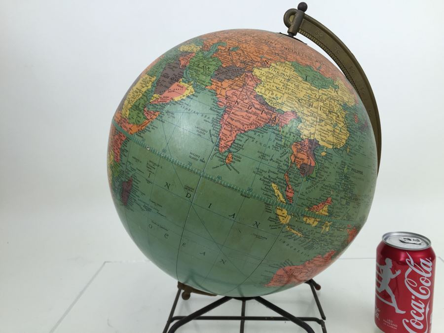 Mid-Century Replogle 12 Inch Reference Globe With Stand [Photo 10]