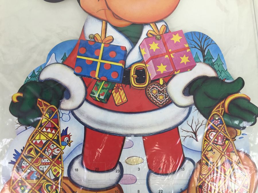 Pair Of Walt Disney Jumping Jack Advent Calendars Donald Duck And Mickey Mouse New In Packaging Printed In Denmark [Photo 14]