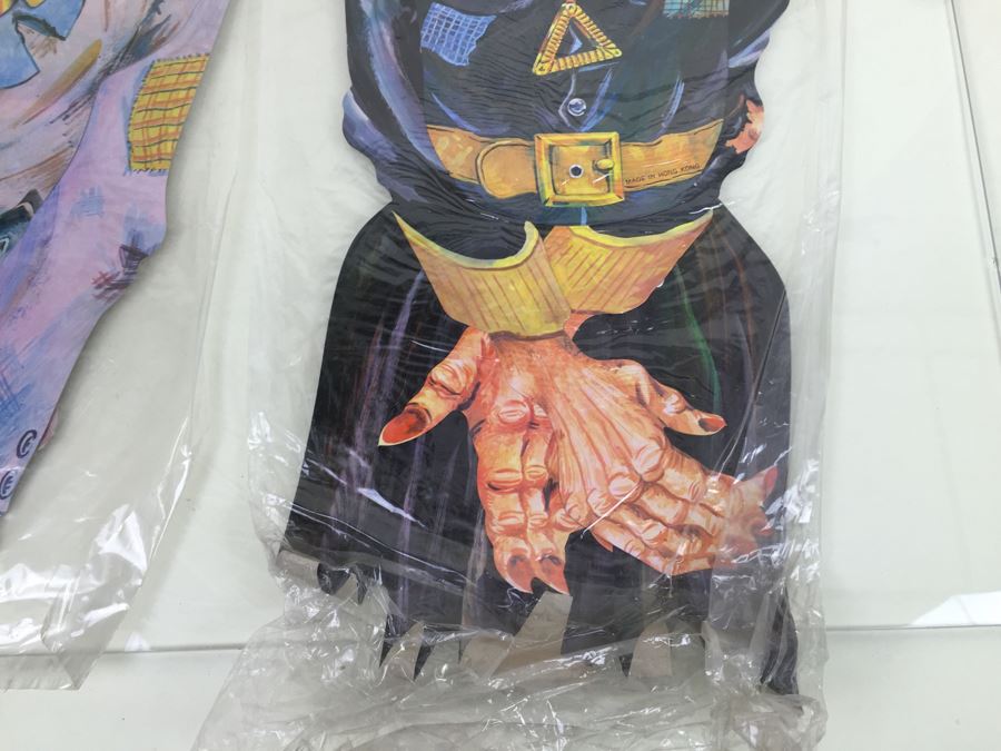 Vintage Comical Jointed Scarecrow And Weird Wicked Witch Halloween Decorations New In Packaging From Topstone [Photo 9]