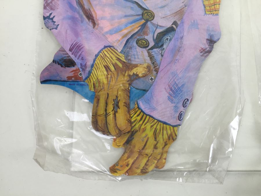 Vintage Comical Jointed Scarecrow And Weird Wicked Witch Halloween Decorations New In Packaging From Topstone [Photo 14]