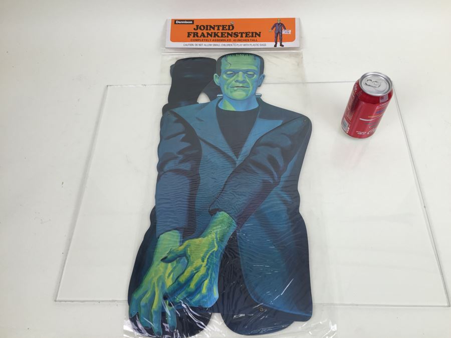 Vintage Jointed Frankenstein Halloween Decorations New In Packaging From Topstone