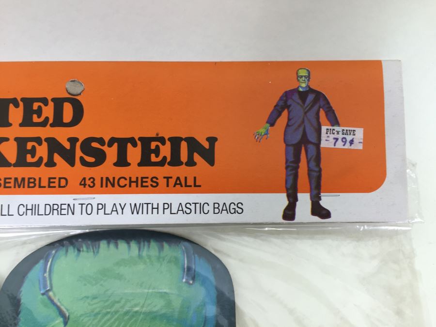 Vintage Jointed Frankenstein Halloween Decorations New In Packaging From Topstone [Photo 5]