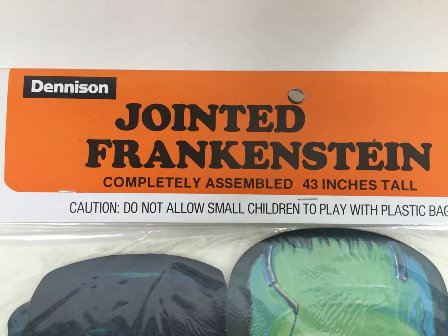 Vintage Jointed Frankenstein Halloween Decorations New In Packaging From Topstone [Photo 4]