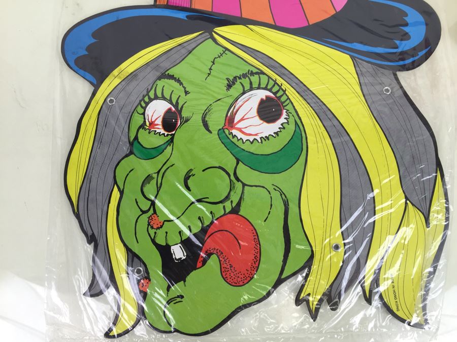 Vintage Jointed Witch Halloween Decorations New In Packaging [Photo 3]