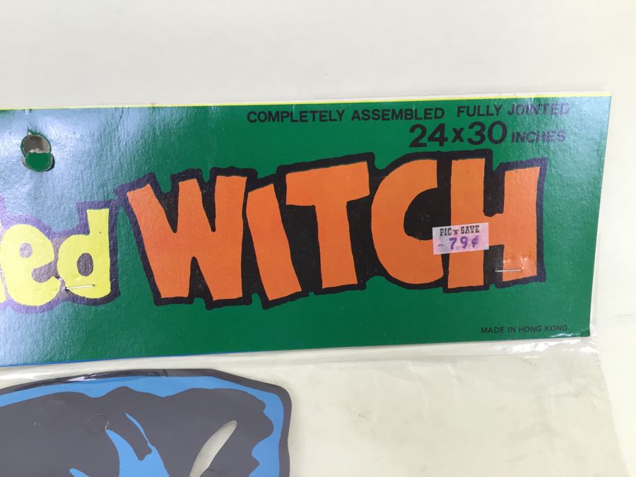 Vintage Jointed Witch Halloween Decorations New In Packaging [Photo 5]