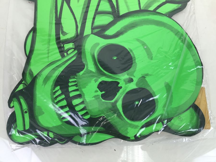 Vintage Dancing Skeleton Party Prints Halloween Decorations New In Packaging By Dennison Life Size 56' High [Photo 3]