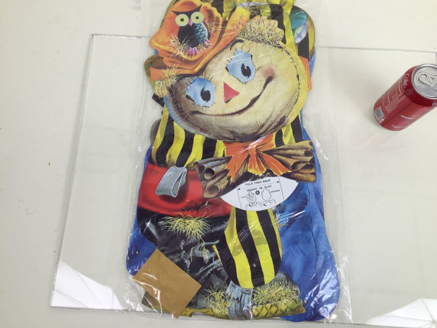 Vintage Dancing Scarecrow Halloween Decorations New In Packaging By Dennison Life Size 56' High [Photo 3]