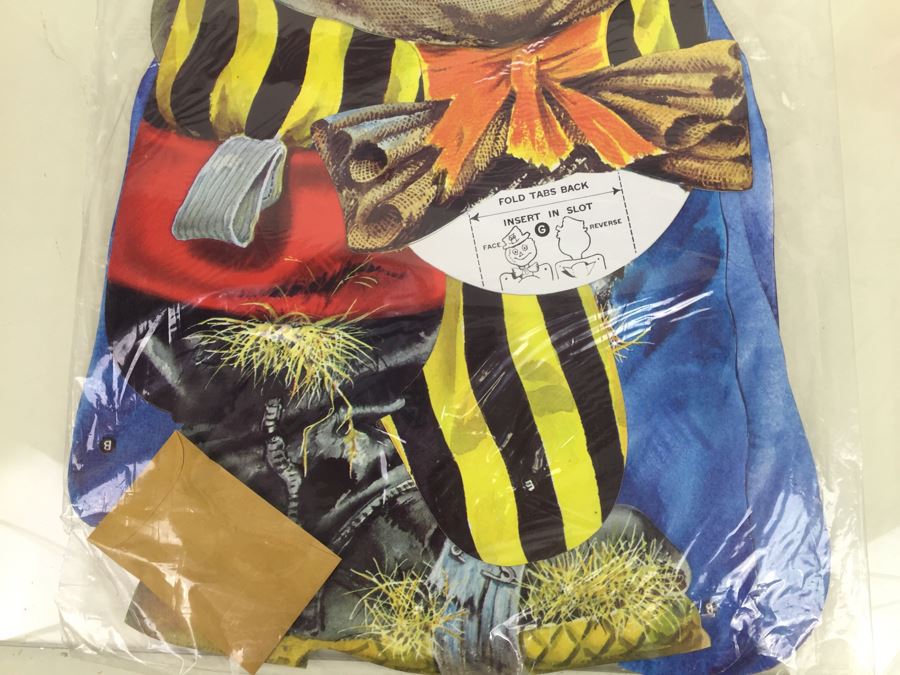 Vintage Dancing Scarecrow Halloween Decorations New In Packaging By Dennison Life Size 56' High [Photo 7]
