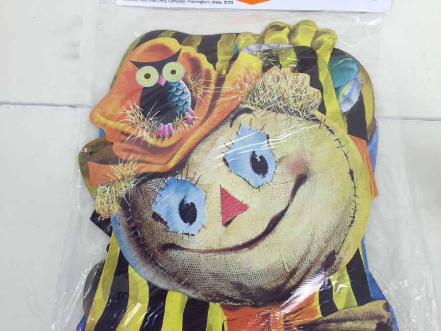 Vintage Dancing Scarecrow Halloween Decorations New In Packaging By Dennison Life Size 56' High [Photo 6]