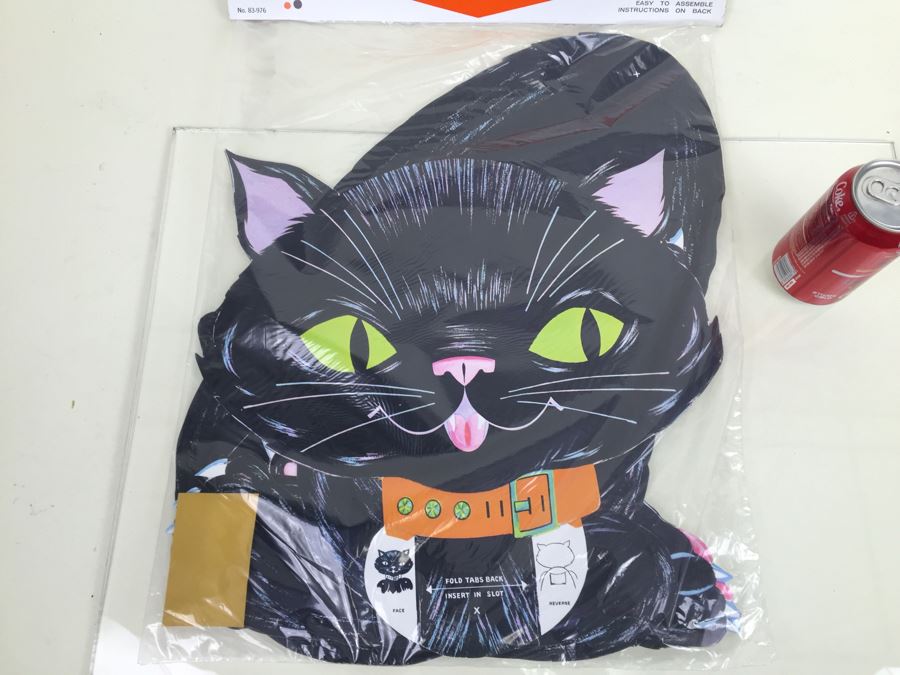 Vintage Dancing Cat Halloween Decorations New In Packaging By Dennison 48' High [Photo 8]