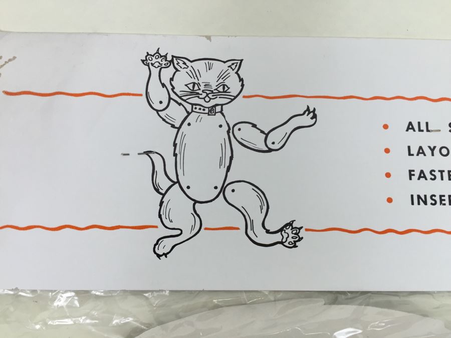 Vintage Dancing Cat Halloween Decorations New In Packaging By Dennison 48' High [Photo 11]