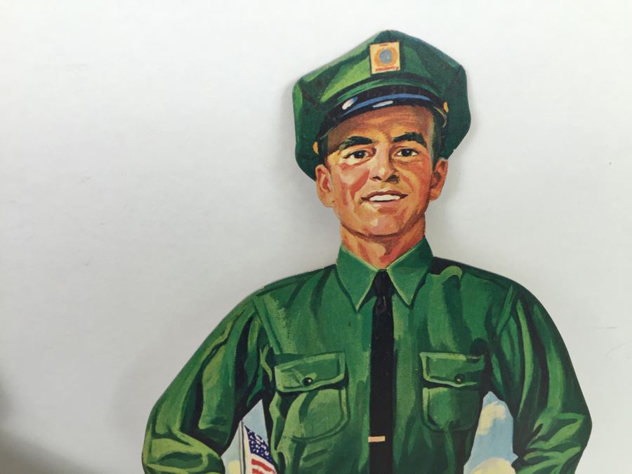 Vintage School Cut Outs: Bus, Tractor, Farmer, Barn And Schoolhouse [Photo 4]