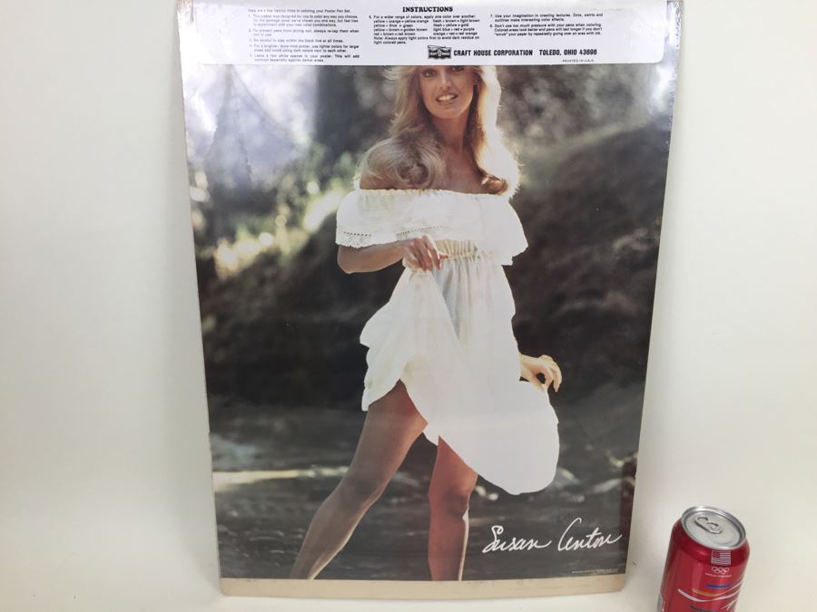 Susan Anton Poster Pen Set Craft House New Sealed Vintage 1979 [Photo 3]