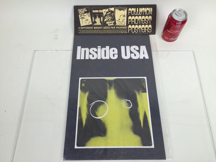 Large Pollution Protest Posters (4) Posters 'The Sky Is Falling' 'Know Your Endangered Species' New Old Stock Rickie Tickie Vintage 1970 [Photo 7]