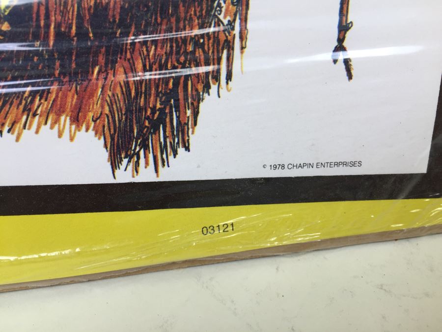 Fun Art Poster Coloring Set 'The Chief' Indian New Old Stock Sealed Chapin Enterprises Vintage 1978 [Photo 6]