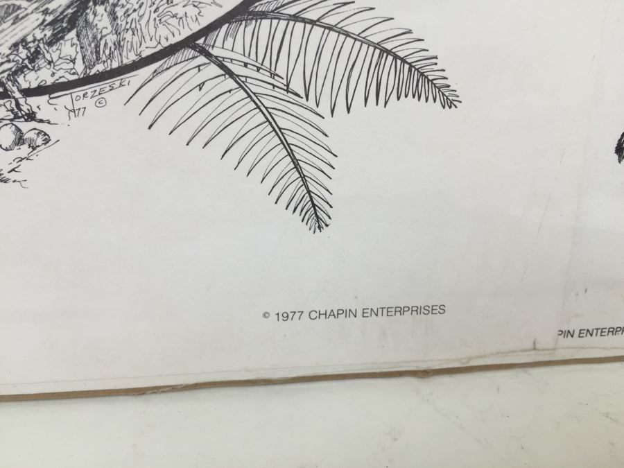 Fun Art Poster Coloring Set 'The Chief' Indian New Old Stock Sealed Chapin Enterprises Vintage 1978 [Photo 9]