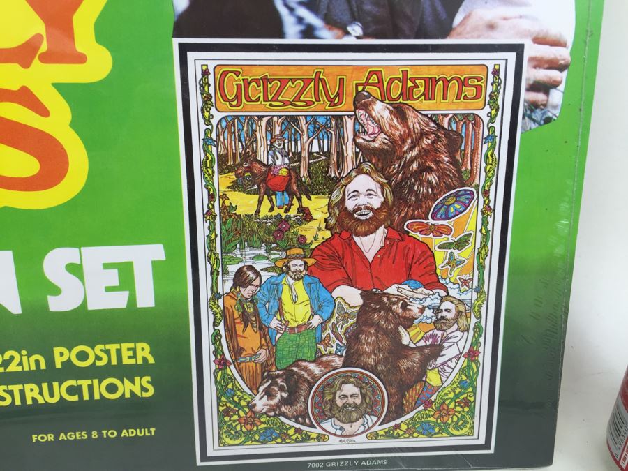 Grizzly Adams Poster Pen Set Craft House New Sealed Vintage [Photo 6]