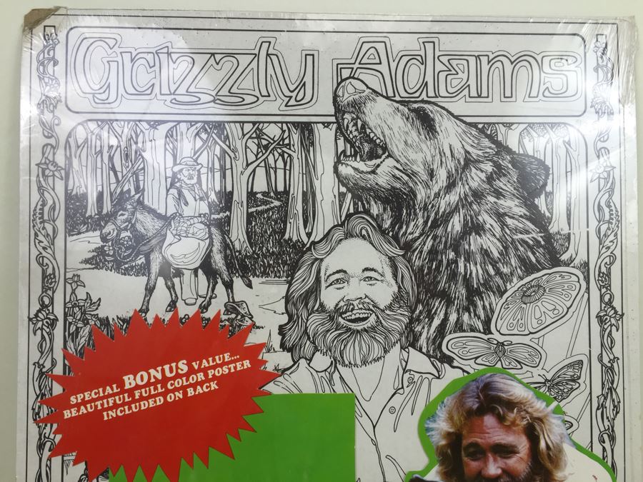 Grizzly Adams Poster Pen Set Craft House New Sealed Vintage [Photo 4]