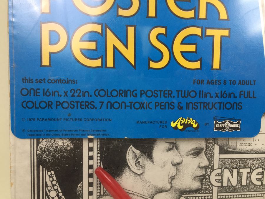 STAR TREK The Motion Picture Poster Pen Set Craft House New Sealed Vintage 1979 [Photo 10]