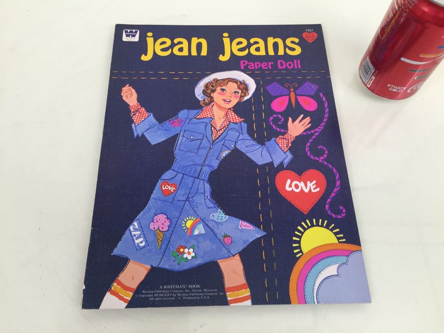 Jean Jeans Paper Doll Book Whitman New Old Stock Vintage 1975
