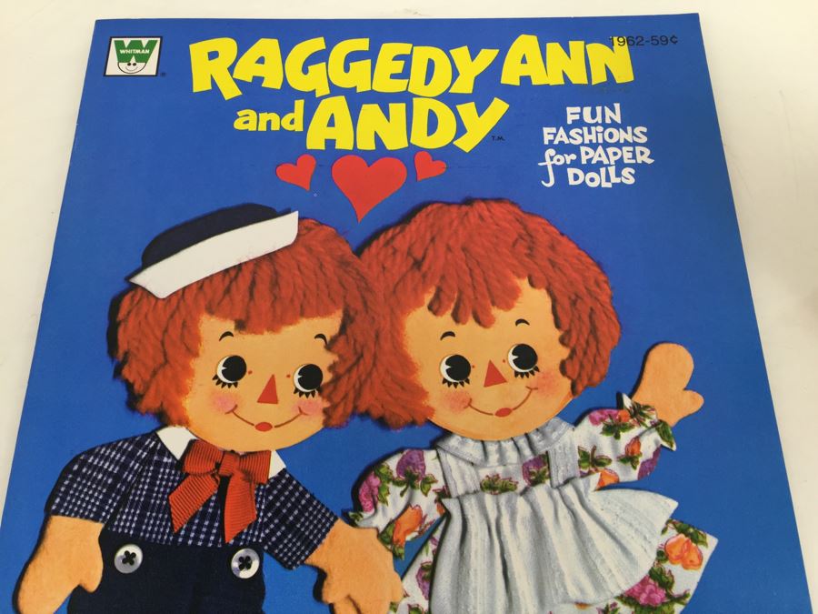 Raggedy Ann And Andy Paper Doll Book Whitman New Old Stock Vintage 1974 [Photo 4]