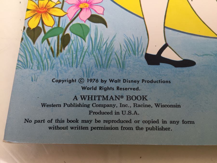Walt Disney Alice In Wonderland Paper Doll Book Whitman New Old Stock Vintage 1976 [Photo 6]