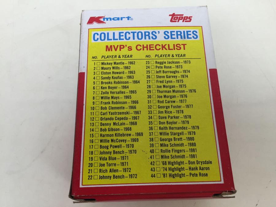 Topps Limited Edition Kmart AL & NL MVP's Baseball Cards Collectors' Series In Box [Photo 2]