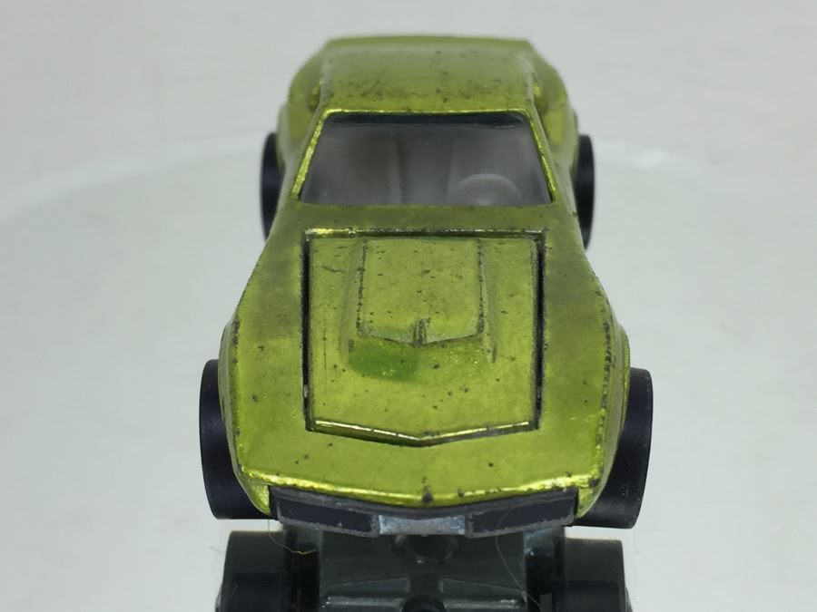 HOT WHEELS Redline 'Custom Corvette' Green Vintage 1968 Mattel USA [Photo 5]