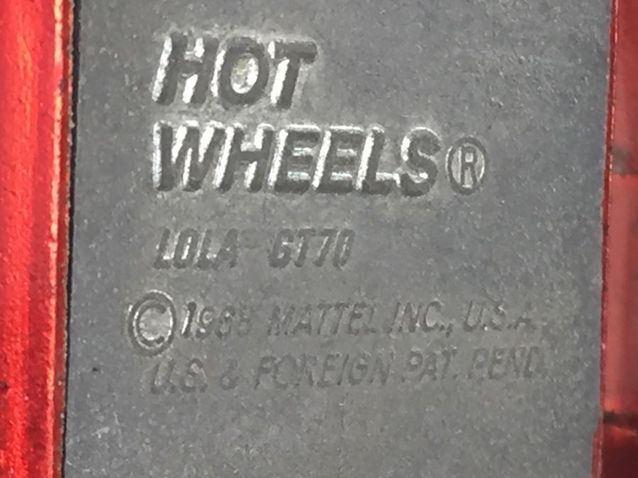 HOT WHEELS Redline 'LOLA GT70' Red Vintage 1968 Mattel USA [Photo 3]