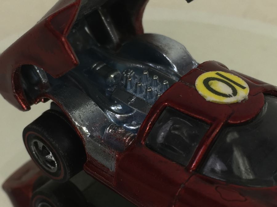 HOT WHEELS Redline 'LOLA GT70' Red Vintage 1968 Mattel USA [Photo 9]