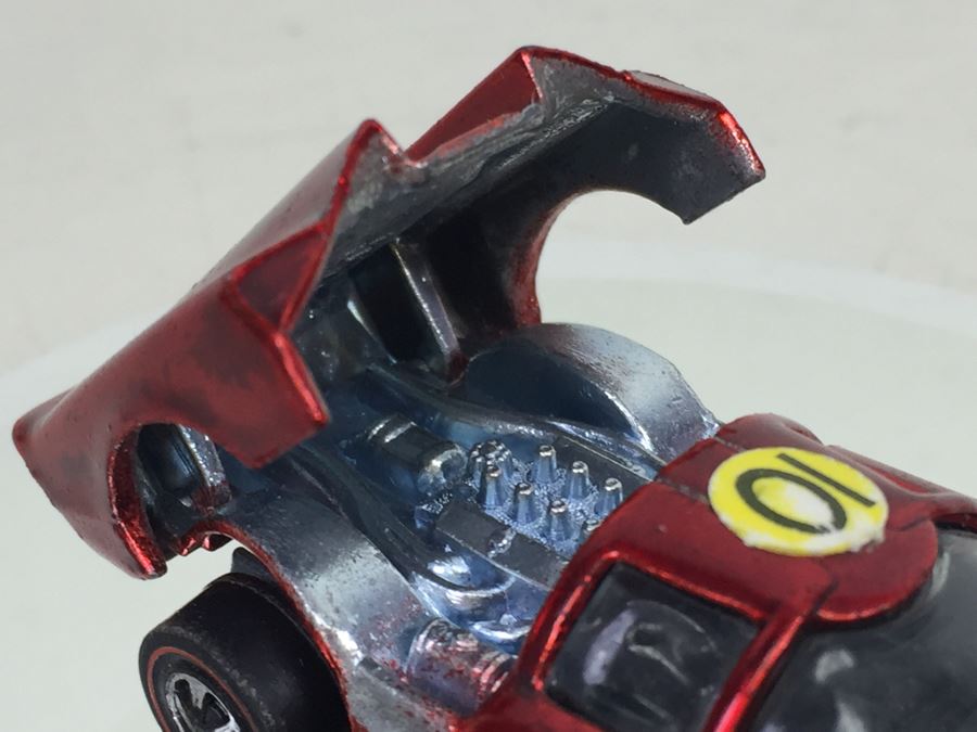 HOT WHEELS Redline 'LOLA GT70' Red Vintage 1968 Mattel USA [Photo 8]