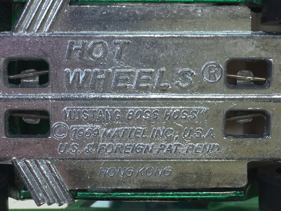 HOT WHEELS Redline 'Mustang Boss Hoss' Green Vintage 1969 Mattel Hong Kong [Photo 2]