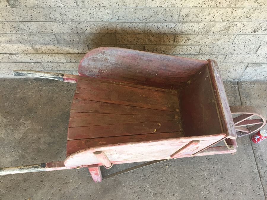 Vintage Wooden Wheelbarrow [Photo 13]