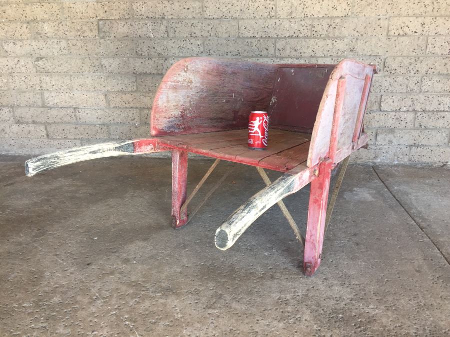 Vintage Wooden Wheelbarrow [Photo 14]