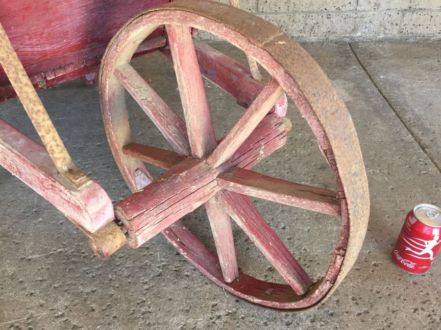 Vintage Wooden Wheelbarrow [Photo 7]