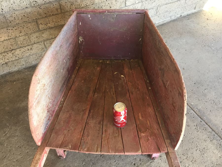 Vintage Wooden Wheelbarrow [Photo 16]