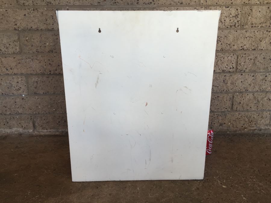 Vintage Metal Wall Shelf Painted White [Photo 8]