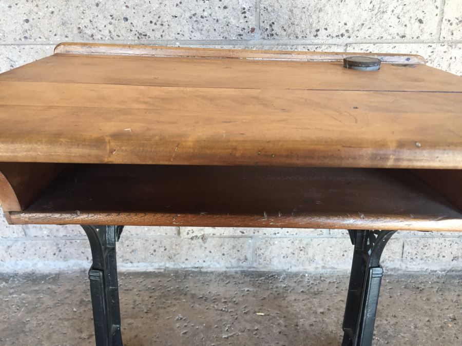 Early Child's School Desk Wood And Metal OLIVE F.D. Jones Los Angeles, CA [Photo 20]
