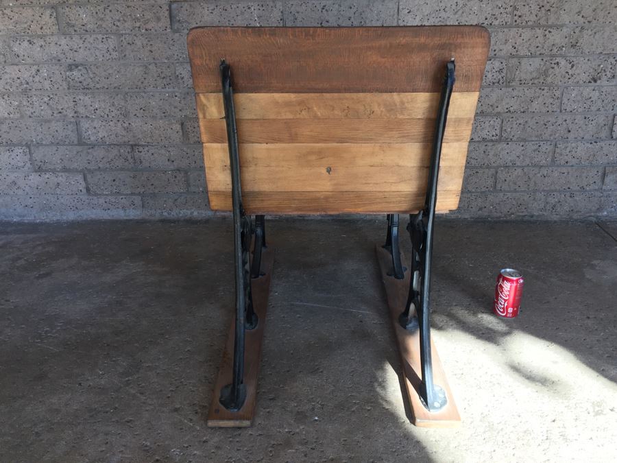 Early Child's School Desk Wood And Metal OLIVE F.D. Jones Los Angeles, CA [Photo 22]