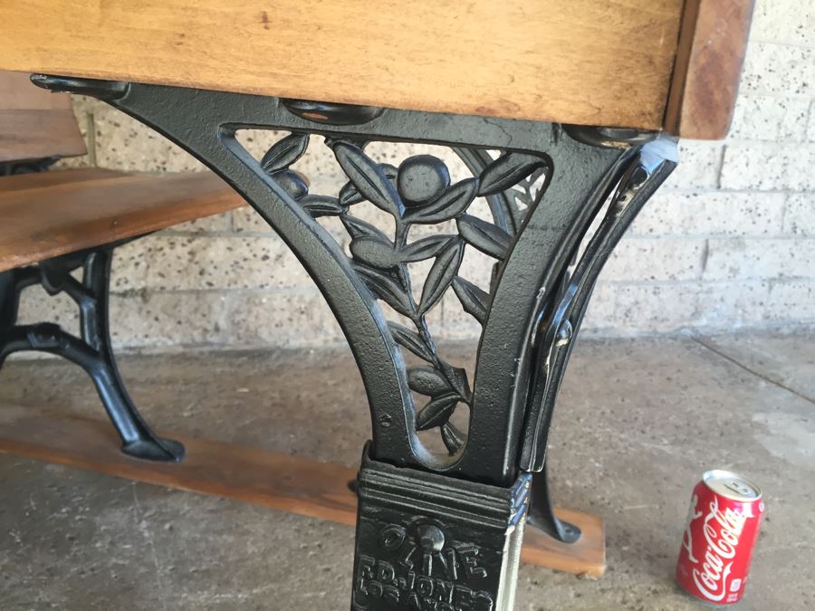 Early Child's School Desk Wood And Metal OLIVE F.D. Jones Los Angeles, CA [Photo 8]