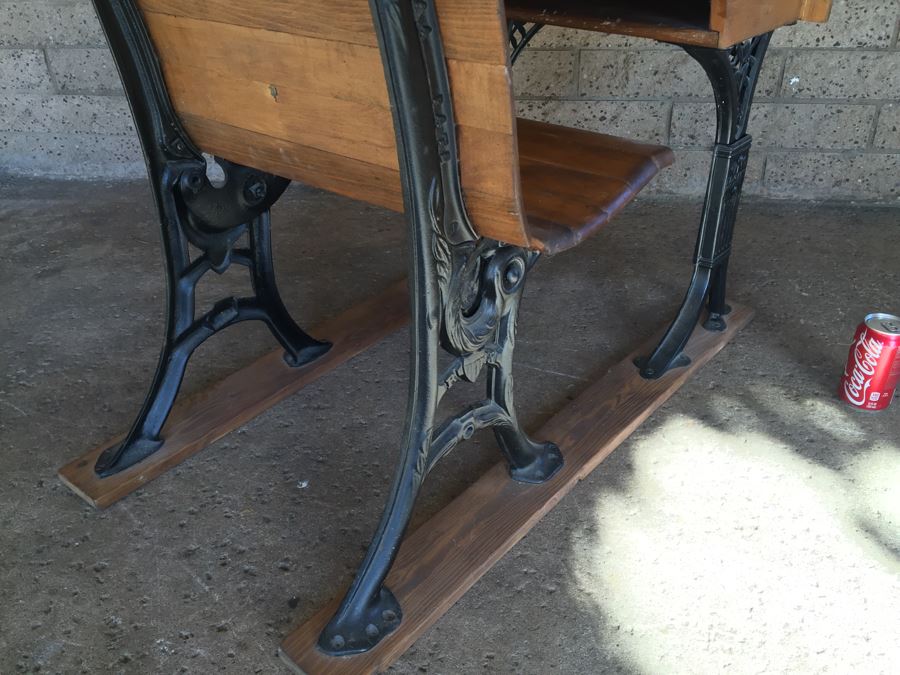 Early Child's School Desk Wood And Metal OLIVE F.D. Jones Los Angeles, CA [Photo 18]