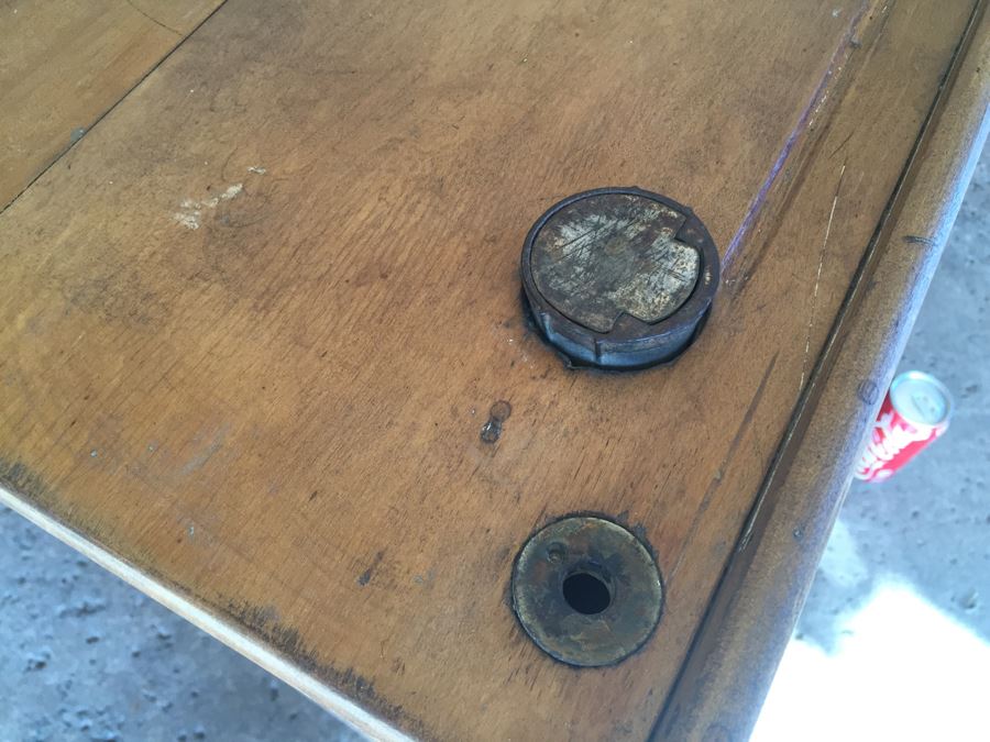Early Child's School Desk Wood And Metal OLIVE F.D. Jones Los Angeles, CA [Photo 14]