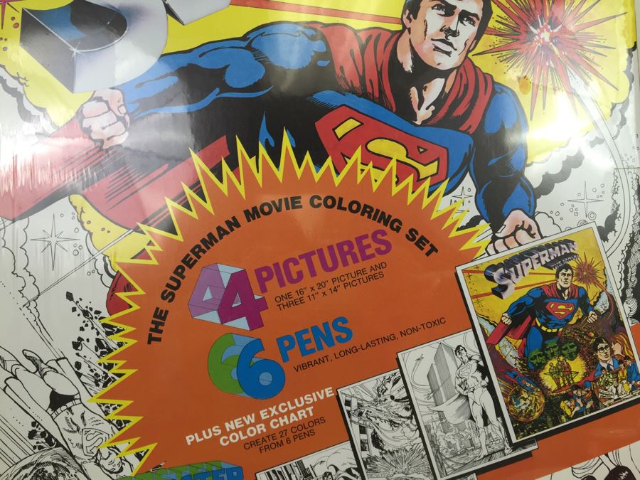 The Superman Movie Coloring Set From Fun Art Chapin ...