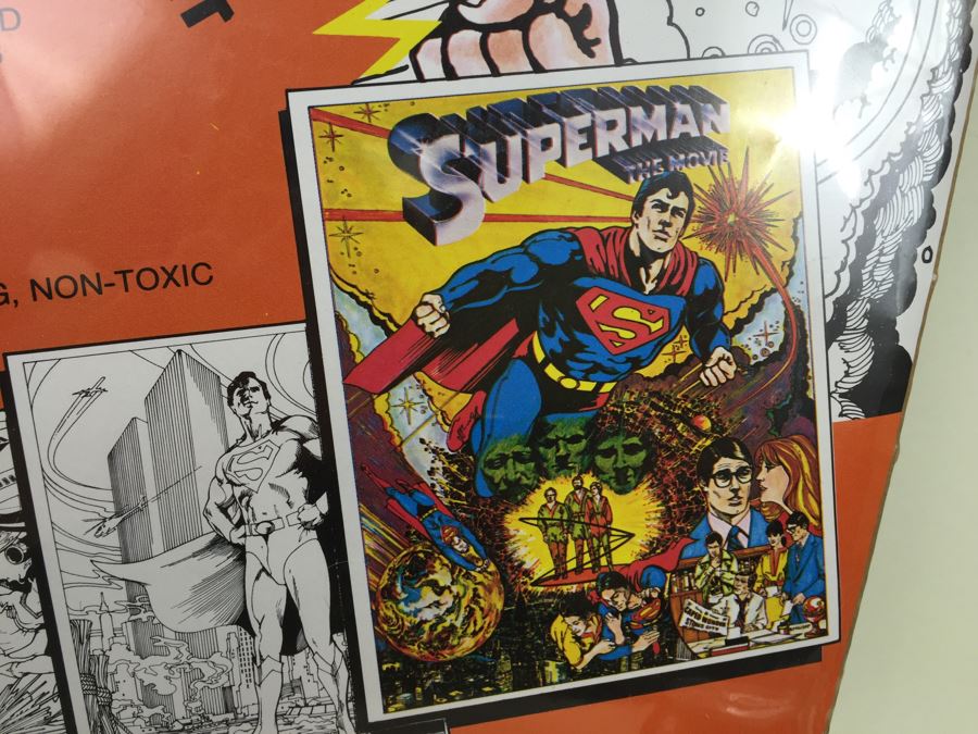 The Superman Movie Coloring Set From Fun Art Chapin Creations DC Comics New Old Stock Sealed Vintage 1978 [Photo 6]