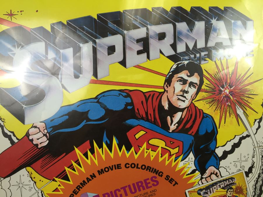 The Superman Movie Coloring Set From Fun Art Chapin Creations DC Comics New Old Stock Sealed Vintage 1978 [Photo 3]