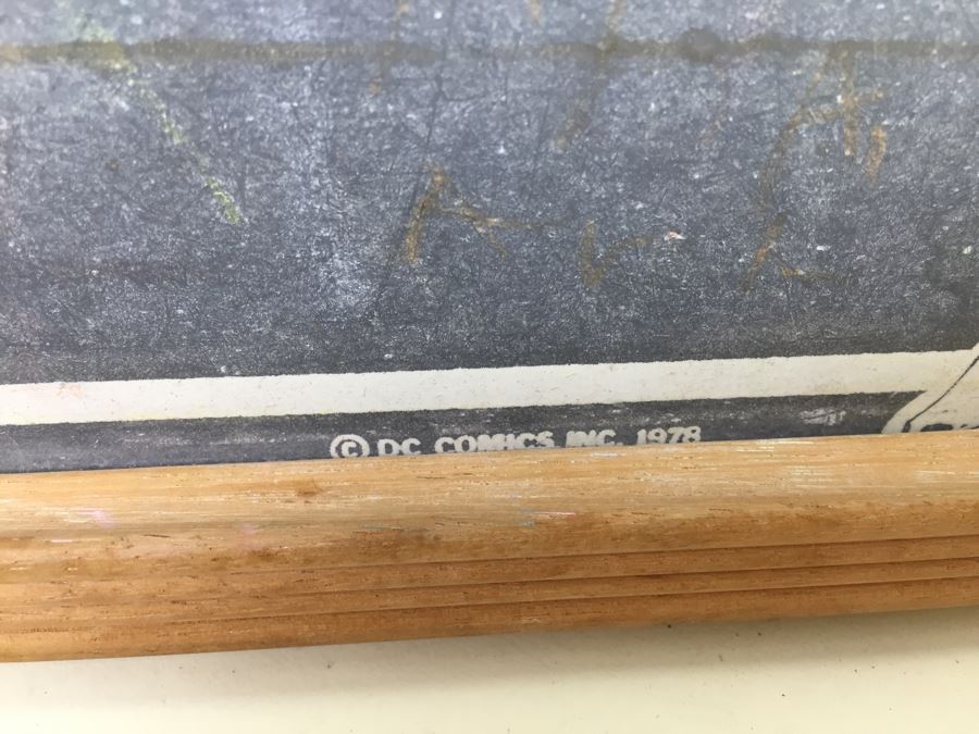 Justic League Of America Chalkboard Batman Superman Wonder Woman DC Comics Vintage 1978 [Photo 9]