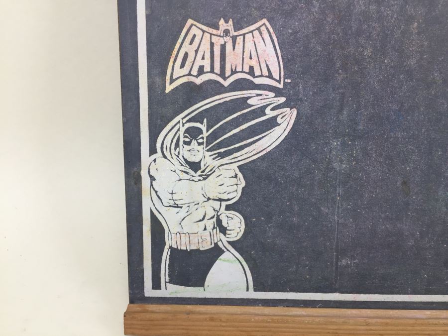 Justic League Of America Chalkboard Batman Superman Wonder Woman DC Comics Vintage 1978 [Photo 3]