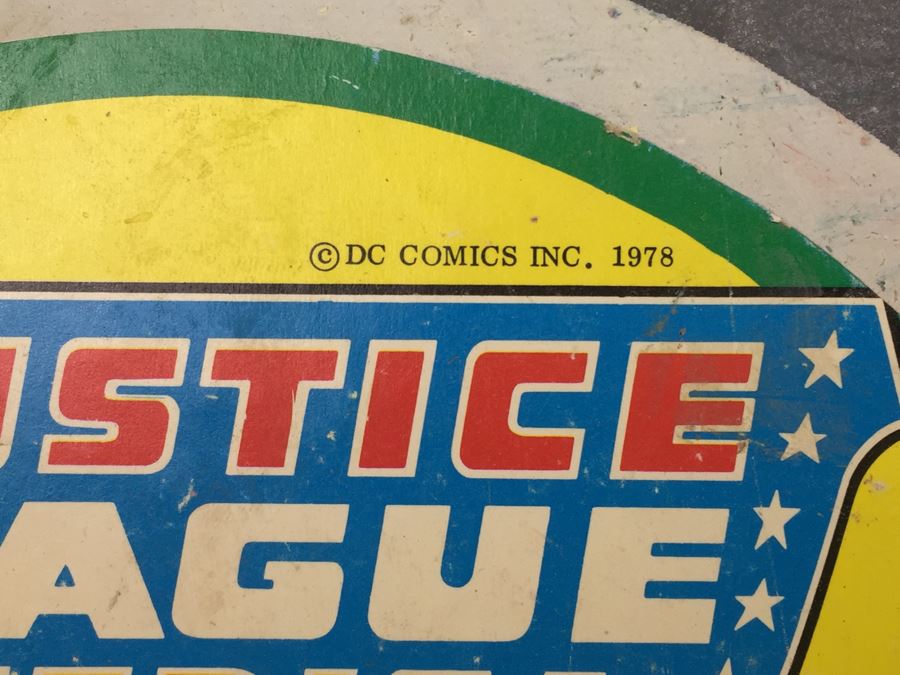 Justic League Of America Chalkboard Batman Superman Wonder Woman DC Comics Vintage 1978 [Photo 5]