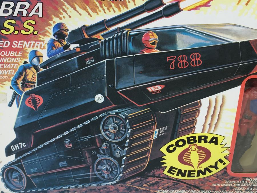 G.I. Joe COBRA H.I.S.S. High Speed Sentry Tank New In Box HASBRO 6051 Vintage 1983 [Photo 6]
